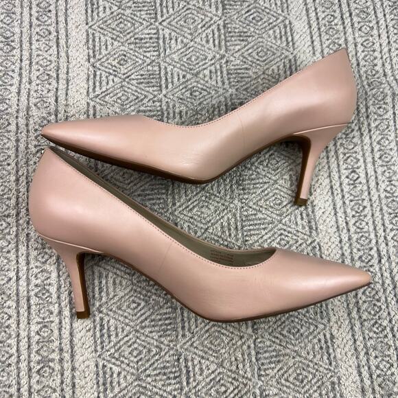 Cole Haan Go-To Park Pump W17536, Blush Pink, Leather, Pointed Toe Classic Heels - Picture 5 of 12